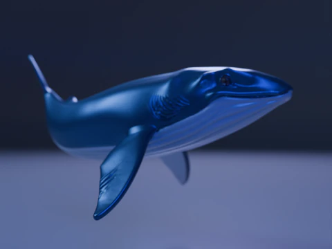 Whale 3D Print Model