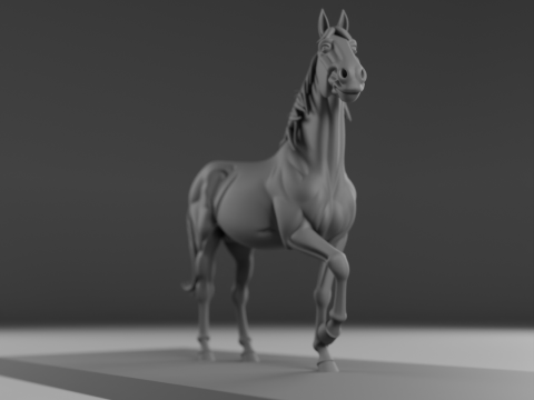 Horse 3D Print Model