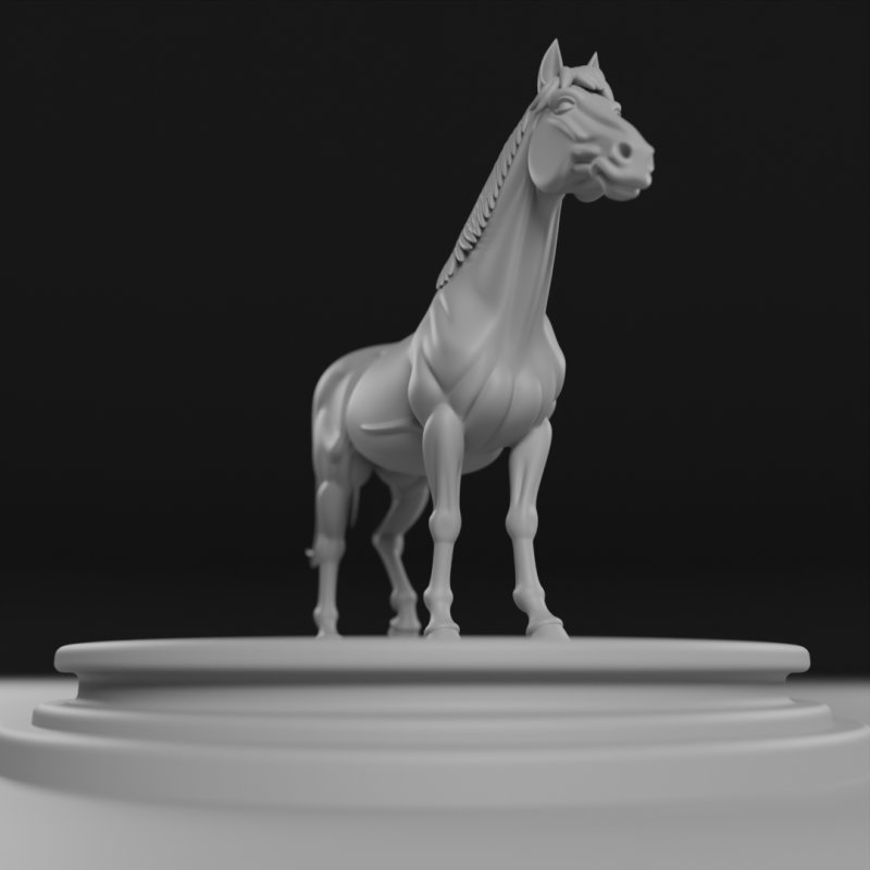 Horse Modelo de impresión 3D .c4d .max .obj .3ds .fbx .stl .blend