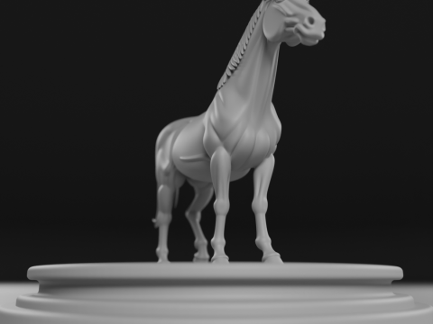Horse 3D Print Model