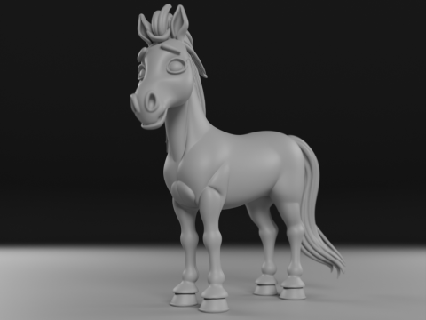 Horse 3D Print Model