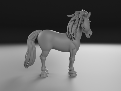 Horse 3D Print Model