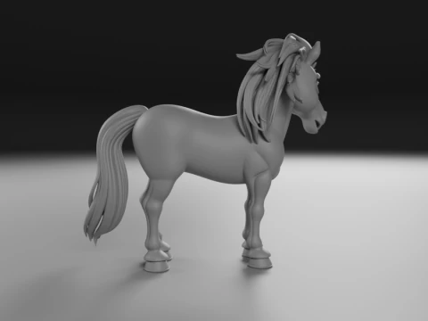 Horse 3D Print Model