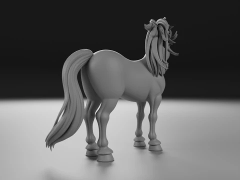 Horse 3D Print Model