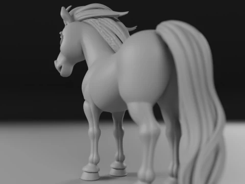 Horse 3D Print Model