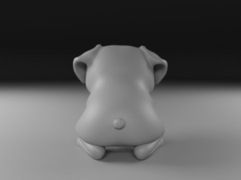 Pug dog 3D Print Model