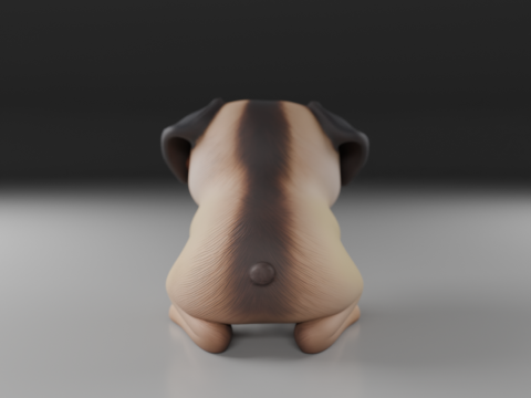Pug dog 3D Print Model