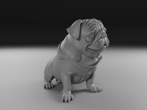 Pug dog 3D Принт Модель