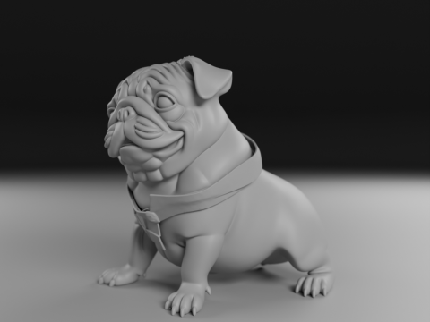 Pug dog 3D Принт Модель