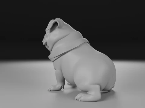 Pug dog 3D Print Model