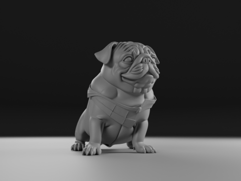 Pug dog 3D Принт Модель