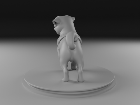 Pug köpeği 3D Baskı Modeli