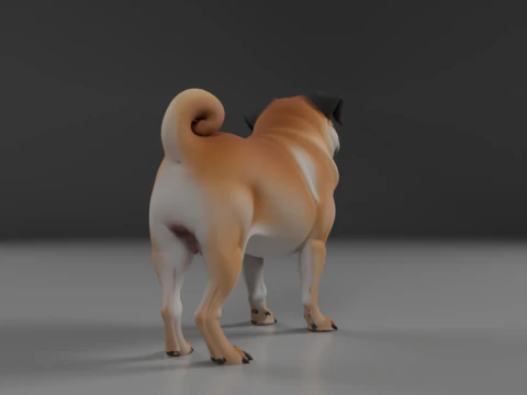 Pug 3D Print Model