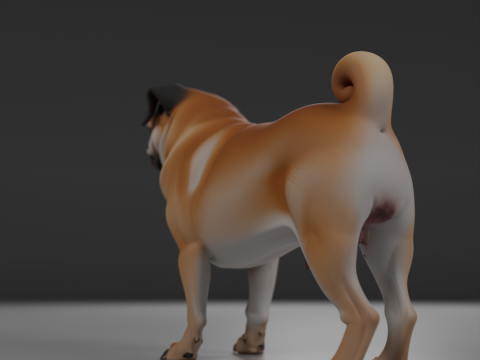 Pug 3D Baskı Modeli