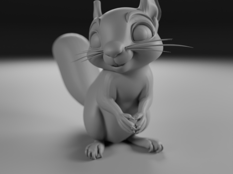 Squirrel 3D Print Model