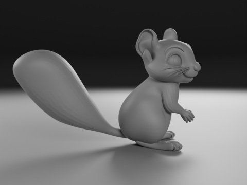 Squirrel 3D 프린트 모델