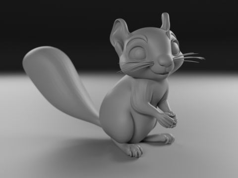 Squirrel 3D 프린트 모델