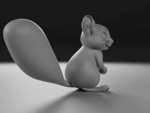 Squirrel 3D 프린트 모델