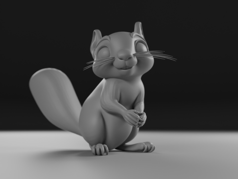 Squirrel 3D 프린트 모델