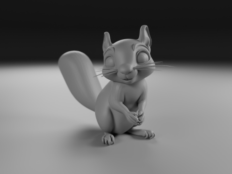 Squirrel 3D 프린트 모델
