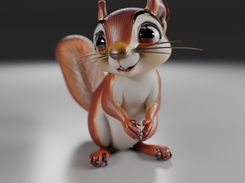 Squirrel 3D 프린트 모델