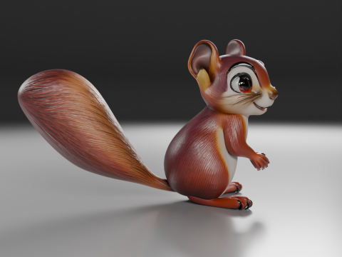 Squirrel 3D 프린트 모델