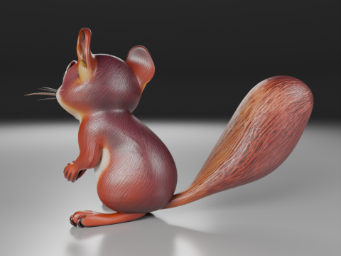 Squirrel 3D 프린트 모델