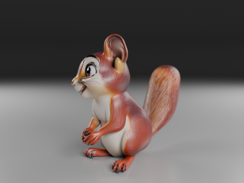 Squirrel 3D 프린트 모델