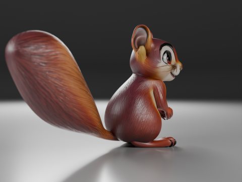 Squirrel 3D 프린트 모델