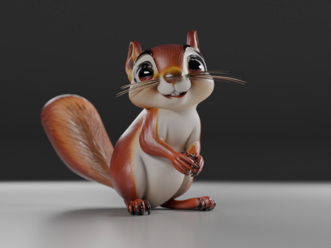 Squirrel 3D 프린트 모델