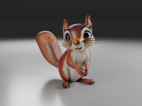 Squirrel 3D 프린트 모델