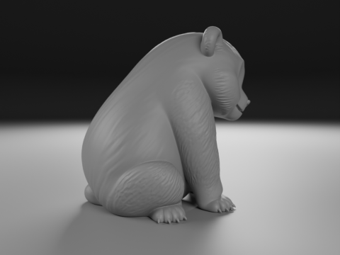 Panda bear 3D Print Model