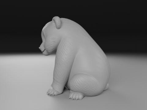 Panda bear 3D Print Model