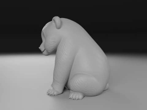 Panda bear 3D Print Model