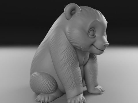 Panda bear 3D Print Model