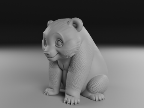 Panda bear 3D Print Model