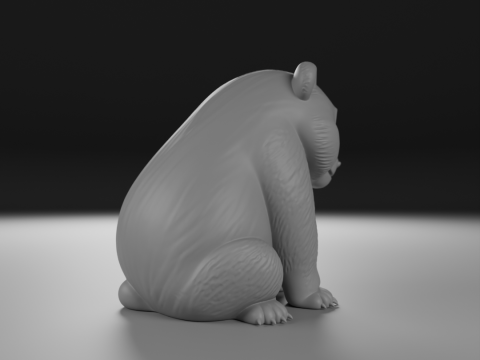 Panda bear 3D Print Model