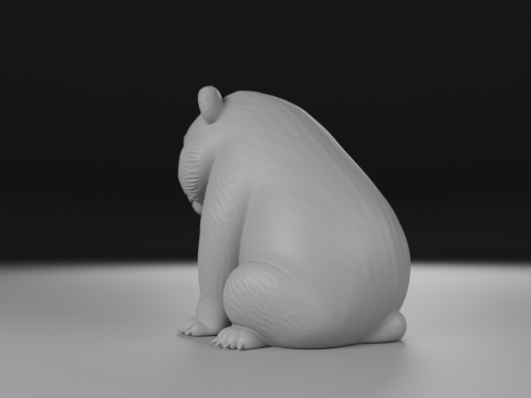 Panda bear 3D Print Model