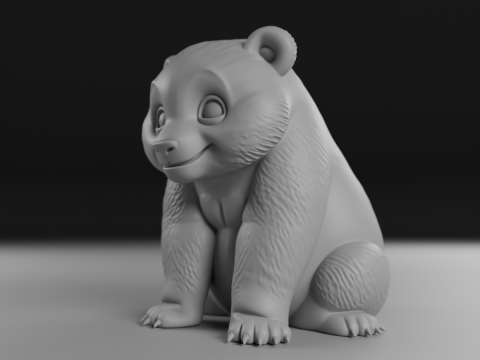 Panda bear 3D Print Model