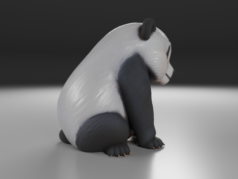 Panda bear 3D Print Model