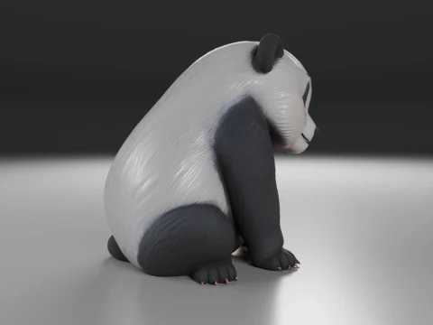 Panda bear 3D Print Model