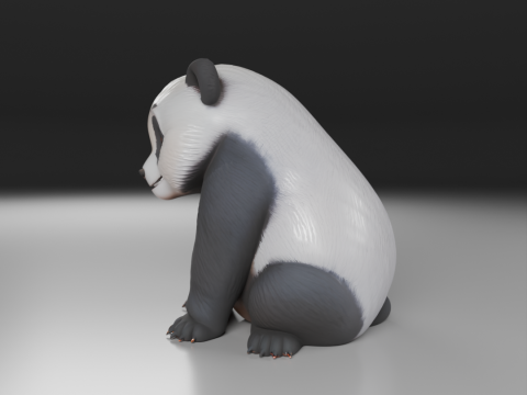 Panda bear 3D Print Model