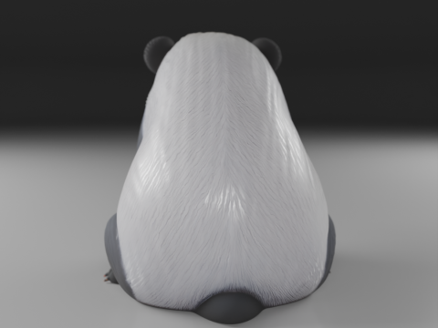Panda bear 3D Print Model