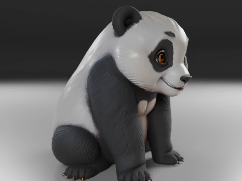 Panda bear 3D Print Model