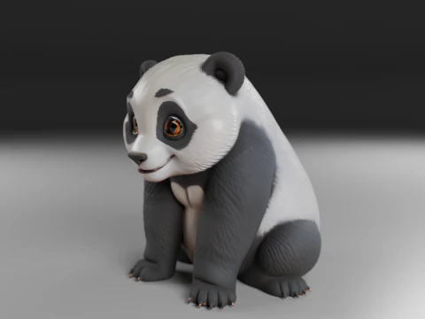 Panda bear 3D Print Model
