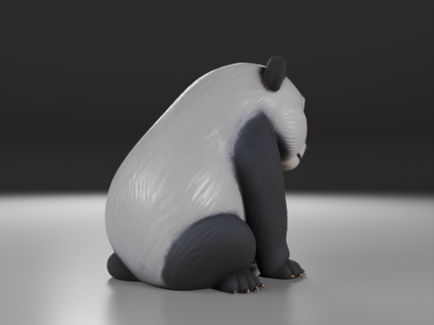Panda bear 3D Print Model