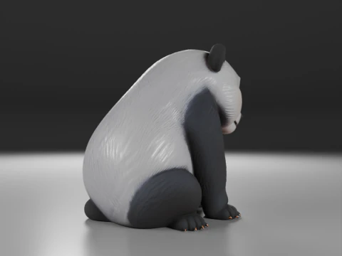 Panda bear 3D Print Model