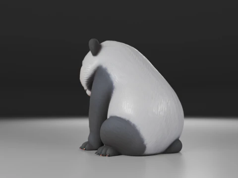 Panda bear 3D Print Model
