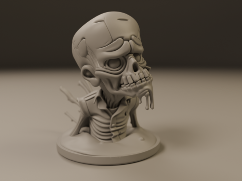 Desert zombie 3Dプリントモデル