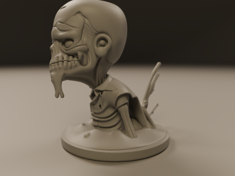 Desert zombie 3Dプリントモデル